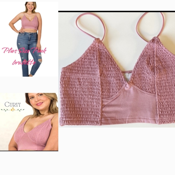 💋PINK Smocked  Bralette - Picture 5 of 6